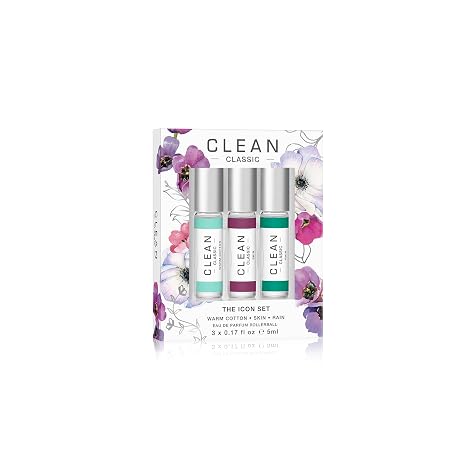 CLEAN CLASSIC Fragrance Discovery Gift Set, Travel Mini Size, Layerable Perfume for Everyday Wear, Long Lasting, Vegan, Phthalate-Free & Paraben-Free