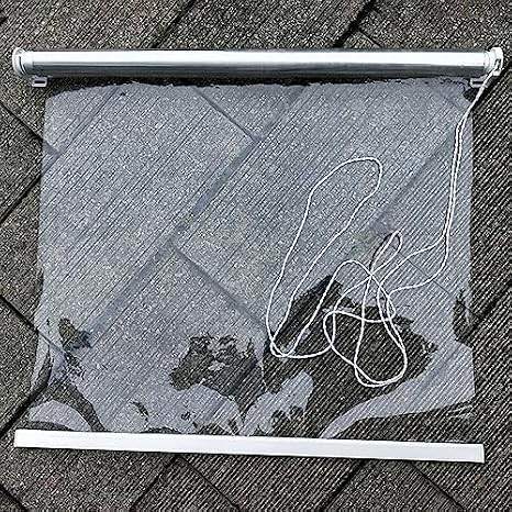 Dış mekan stor perde, şeffaf, su geçirmez, toz geçirmez, ısı yalıtımlı, PVC perde, pencere, teras ve balkon için özelleştirilebilir, 1,5 m genişlik x yükseklik