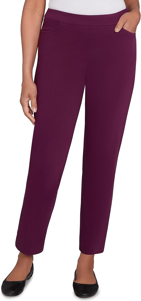Alfred Dunner Fitted Twill Medium Length Pant