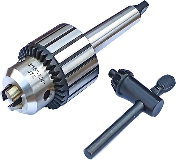 3/4" Drill Chuck with 3MT Shank Heavy Duty MT3 Drill Chuck Keyed in Prime Quality