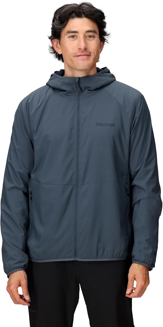 MARMOT PrimaLoft Evolve Aerothermal Men's Full-Zip Hoody Breathable Active Insulation Hiking, Skiing & Layering | Recycled Polyester Ripstop, PrimaLoft Insulation, Breathable, Lightweight, Raglan Sleeves, Regular Fit
