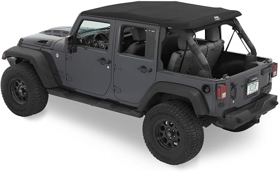 Jeep Trektop Glide - '07-18 Wrangler JK 2-Door (Black Twill)