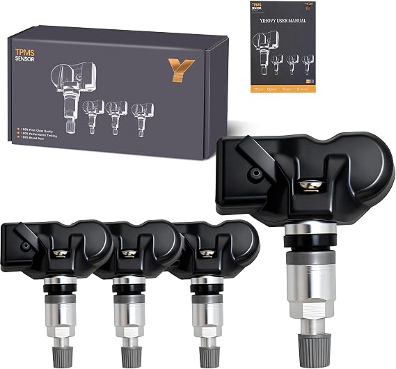 4PCS Pre-Programmed Tire Pressure Monitoring Sensor 433MHz TPMS 36106798872 Fit for BMW 220i 228i 320i 335i 428i 535i 550i 640i 750i, Fit for Audi A6 Q8 RS5 S6 S8 SQ7 SQ8, Fit for Porsche 911