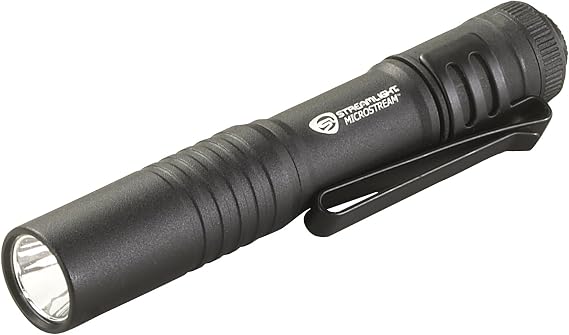 Streamlight 66318 MicroStream Pocket Flashlight, Black
