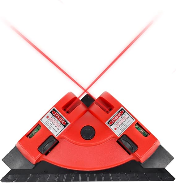 Square Laser Level Right Angle for Flooring & Tile Installation