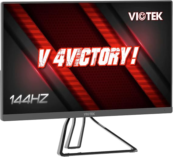 Viotek GFV22CB Ultra-Compact 22-Inch 144Hz Gaming Monitor | 1080P Full-HD 5ms | G-Sync-Compatible FreeSync FPS/RTS | 2X HDMI 3.5mm DP | Zero-Tolerance Dead Pixel Policy (VESA)