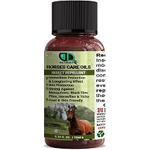 Horse Insect Repellent Care Oil | Immediate & Long-lasting Protection, Strong Against Mosquitoes, Black Flies, Horse Flies & Tick, Coat & Skin Friendly (10ml)