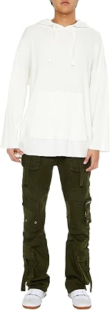 Forever 21 Men's Mid-Rise Utility Cargo Jeans