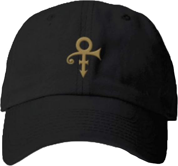 Prince Official Love Symbol Black Baseball Hat
