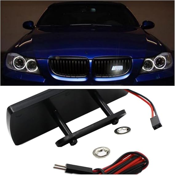 Decorative M LED Grille Lighted Power Illuminated Sport Emblem Lighting Front Car Badge