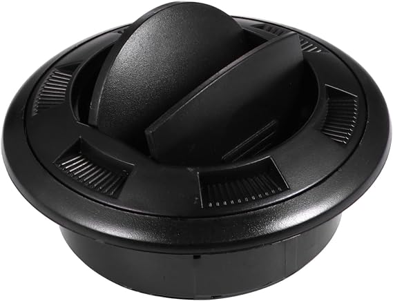 Black Air Conditioning Grille, ABS Vent Outlet Rv Bus