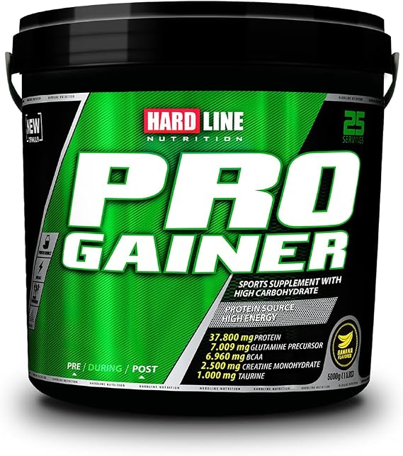 Hardline Pro Gainer Karbonhidrat Tozu - Muz Aromalı, 5000 Gr