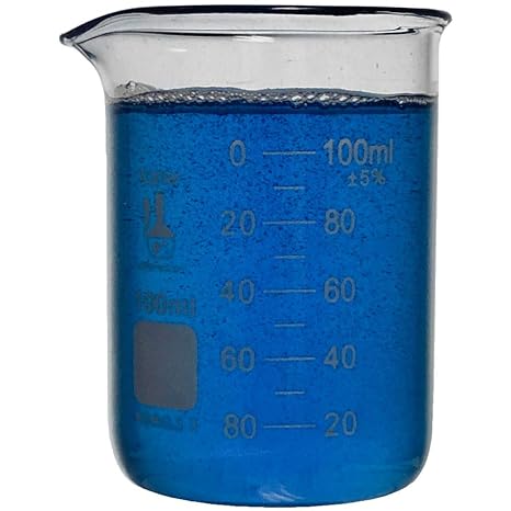 100ml Beaker, Low Form Griffin, Borosilicate 3.3 Glass, Graduated, Karter Scientific 213D5 (Case of 192)