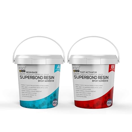 FGCI Super Bond Fast Cure 2-Part Epoxy 2 Pint, Waterproof Adhesive