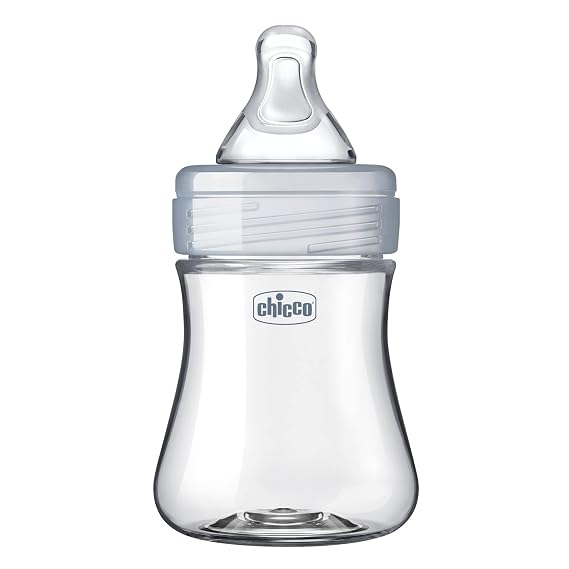 Chicco Duo Hybrid Baby Bottle, Glass Inside & Plastic Outside, 5 oz