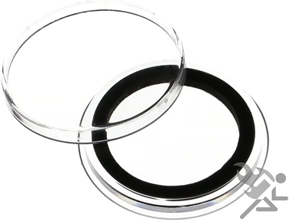 (20) Air-tite 25mm Black Ring Coin Holder Capsules for 1/2oz Gold Maple Leaf & Nugget