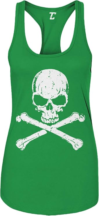 Tcombo Skull and Crossbones - Badass Women's Tank Top