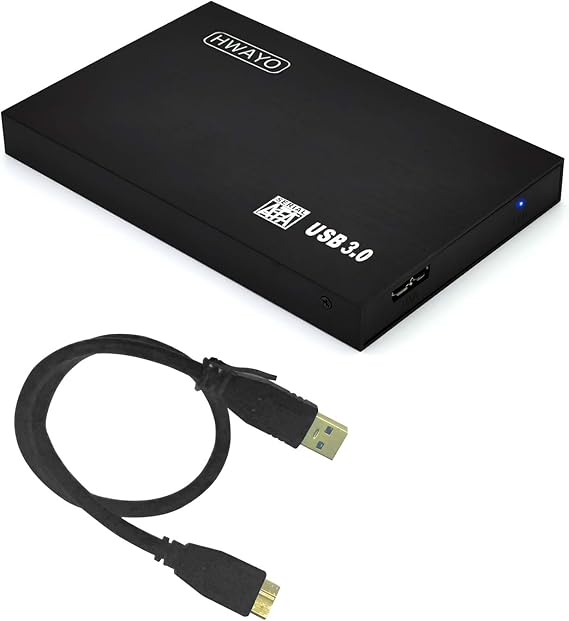 HWAYO 2.5'' 120GB Ultra Slim Portable External Hard Drive USB3.0 HDD