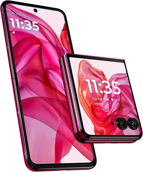Motorola razr+ (XT2451-1) | 2024 | for T-Mobile | 12GB RAM / 256GB Stoarge | 50MP Camera | Hot Pink