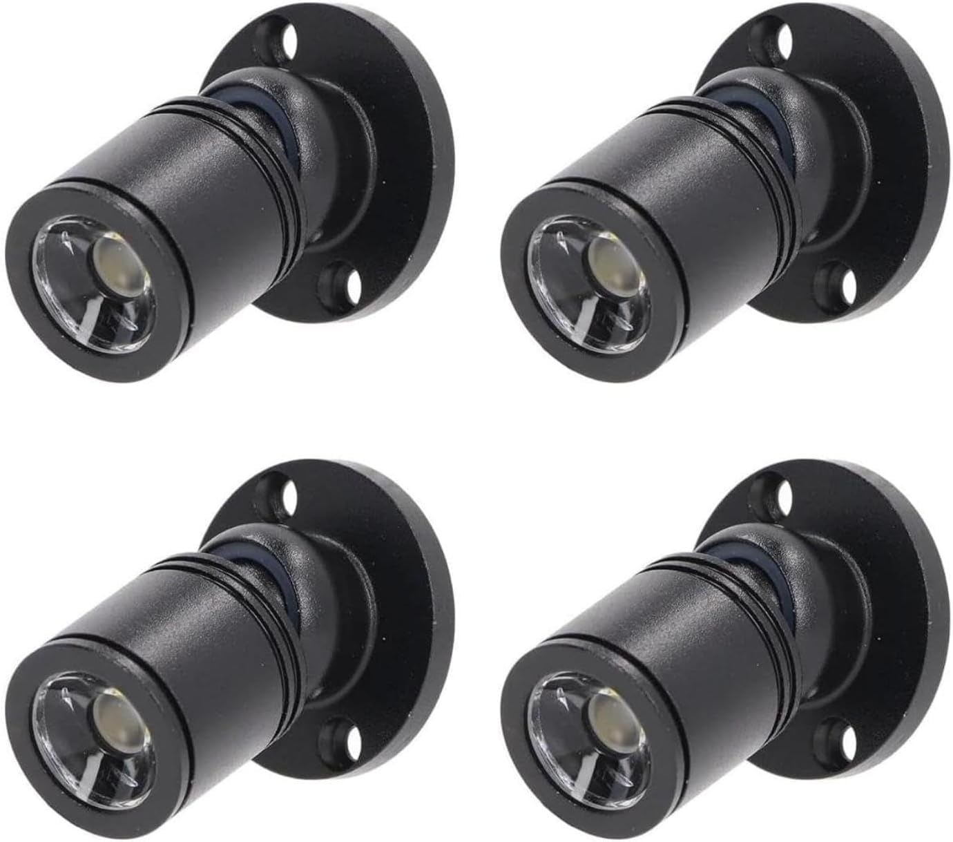 Dimmable 5V LED Mini Spotlights Colorful - 1.5W 150lm Small Spotlights for Displays with Wireless Dimmer - Set of 4