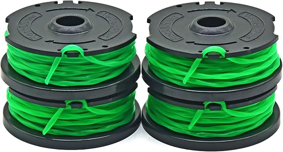 4 Pack Spool Line for Hyper Tough Weed Eater String Trimmer Compatible with Hyper Tough 40V MAX Cordless 13-Inch String Trimmer & Wheeled Edger HT19-401-003-03 (Spool)