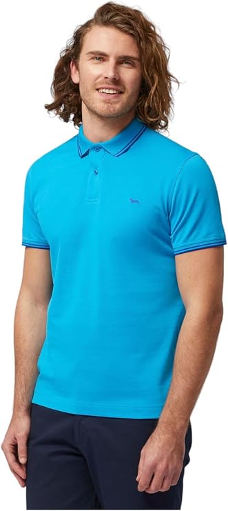 Harmont & Blaine LNL010021148 Short Sleeve Polo Shirt with Contrasts