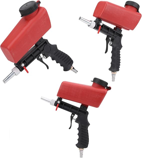 Air-Powered Sabdblasting Gun, Pneumatic Sand Blaster Gun Kit for All Blasting Projects, Remove Paint, Stain, Rust, Grime on Surfaces and Pool Cleaning