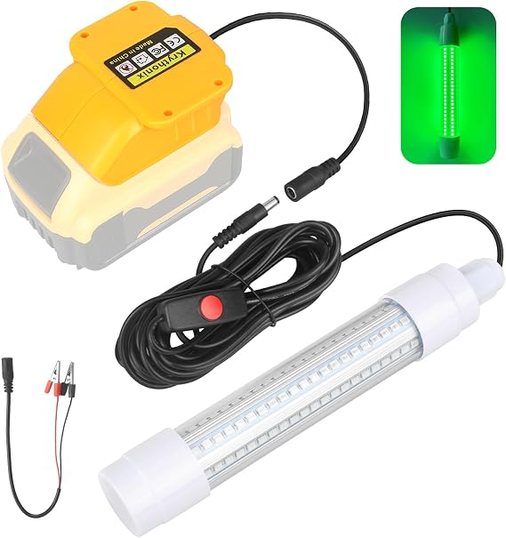 Underwater Fishing Light Compatible with Dewalt Battery/Tool Only