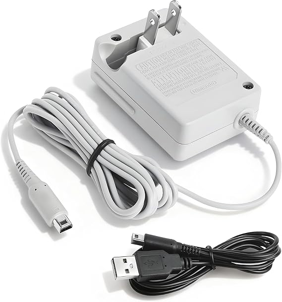 3DS Charger for Nintendo 3DS/ DSi/DSi XL/ 2DS/ 2DS XL/New 3DS 100-240V Wall Plug Adapter