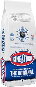 Kingsford Original Charcoal Briquettes, BBQ Charcoal for Grilling, 8 Pounds (Package May Vary)