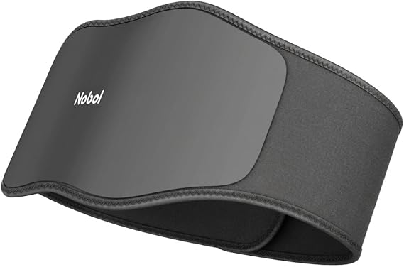 Nobol PhysioBelt Heated Massage Belt Core Compression Wrap with Heat & Vibration for Lower Back & Abdominal Support Adjustable, Breathable Recovery Belt for Warm-Up, Relief & Everyday Movement