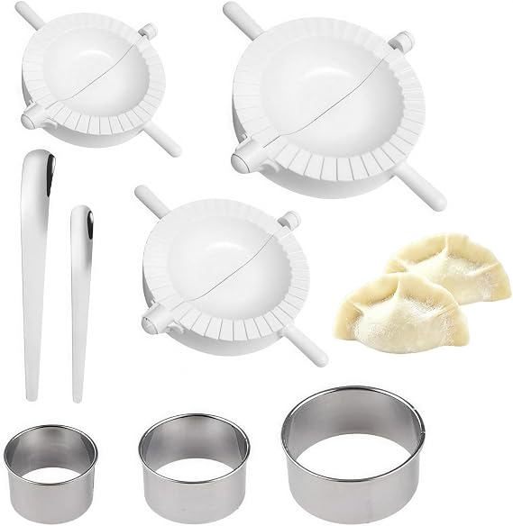 8 Pcs Ravioli Dumpling Maker Set, Dough Cutter Chinese Dumpling Molds