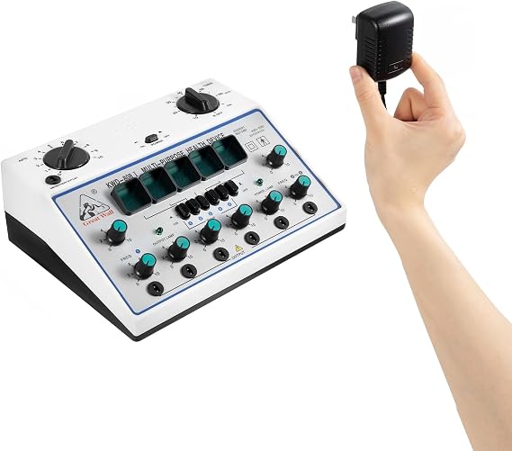 Electric Acupuncture Stimulator Machine Kwd808-I,Electric Impulse Acupuncture with 5 Number of Waves and Timing Function,110-240v,50hz,Electro Acupuncture Instrument Pulse(White)