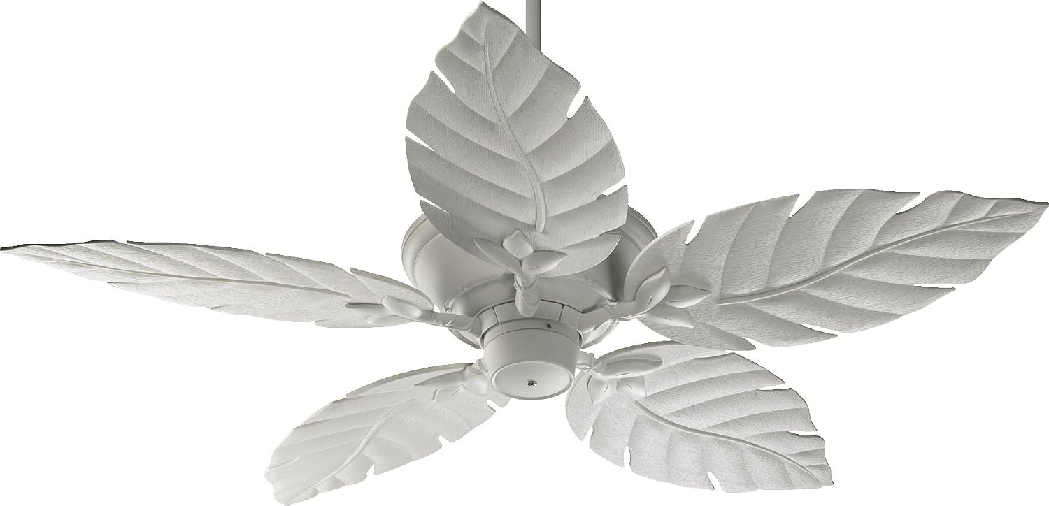 Quorum International 135525-8 Monaco Patio Ceiling Fan with Decorative Studio White ABS Blades, 52-Inch, Studio White Finish by Quorum International