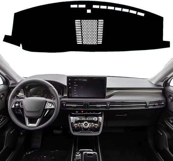 Car Dashboard Cover Mat Carpet Compatible for 2020 2021 2022 2023 2024 2025 2026 Lincoln Corsair Without HUD Dash Mat Sunshade Windshield Glare Black