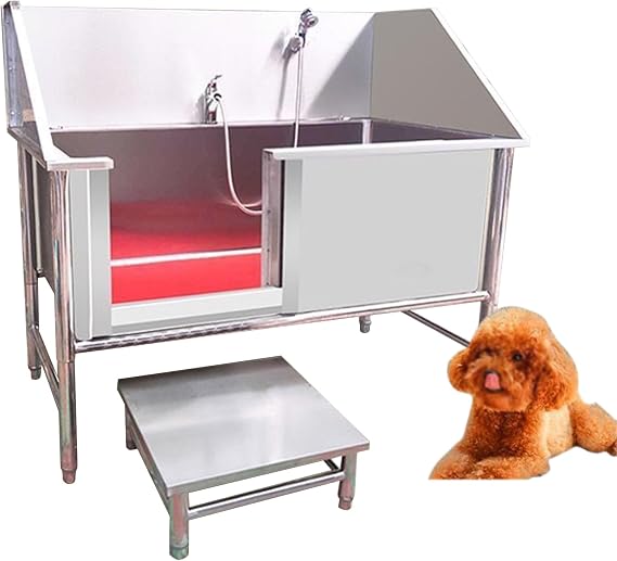 Dog Grooming Tub,Dog Bathtub,Washing Sink for Home,Stainless Steel Dog Cat Washing Station for Large Dogs,Pet Dog Bathing Station,Dog Washing Station,Dog Tub,fo,120cm47in