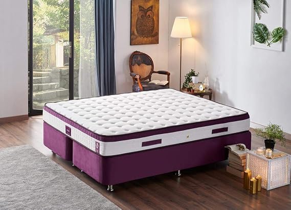 Niron Yatak Violet 140x190 Çift Kişilik Gizli Pedli Full Ortopedik Yaylı