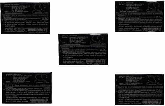 (5 Pack) XSP Battery for AGFA DV-5000G DV-5000Z DV-5580Z Optima 1338mT Optima 2338mTAIPTEKA-HD AHD-100 AHD-200 PN AIPTEK ZPT-NP60 BENQ NP-60 CASIO NP-30 NP-30DBA Creative NP-60
