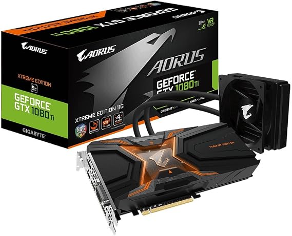 GIGABYTE GV-N108TAORUSX W-11GD AORUS Xtreme GeForce GTX 1080 Ti Waterforce 11GD Graphic Cards