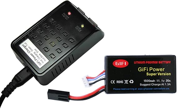 MaximalPowerTM 1500mAh High Capacity Battery & Charger for Parrot AR.Drone 2.0 & 1.0 (Charger + 1 Batt) (Charger + 1 Batt)