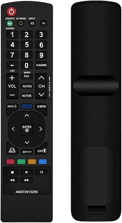 New AKB72915239 Remote Control Replacement for Smart LG TV 22LV2500 26LV2500 32LK330 32LK450 32LK450 32LV2500 32LV3400 32LV3500 37LK450 37LV3500 42LK450 42LK451 55LW5300 50PW340 50PW350U