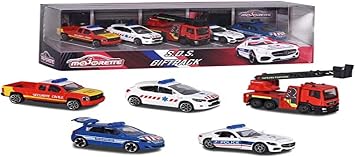 Majorette SMO212053167SMO Set of 5 Vehicles-Premium SOS Other License, Colourful