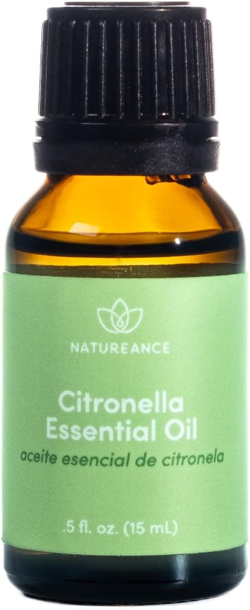 Citronella Essential Oil (15 mL) - 100% Pure and Natural, Therapeutic Grade Essential Oil.