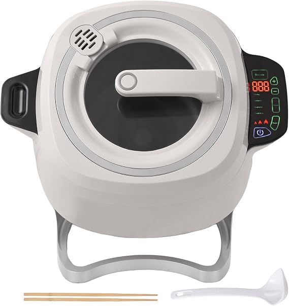 Automatic Cooking Pot - 360 Rotating Cooking Wok for Fried Rice - Fully Automatic Intelligent Stewing Machine - Easy Cooking Solution for Every Home Chef