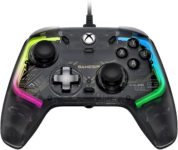 GameSir Kaleid Wired Controller for Xbox Series X|S, Xbox One,Windows 10/11 & Steam, Plug and Play Gaming Gamepad, Transparent Video Game Controller with Hall Effect Joysticks/Hall Trigger