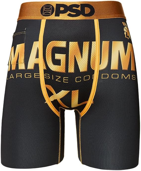 PSD Men's Magnum Xl Boxer Briefs, Black, M