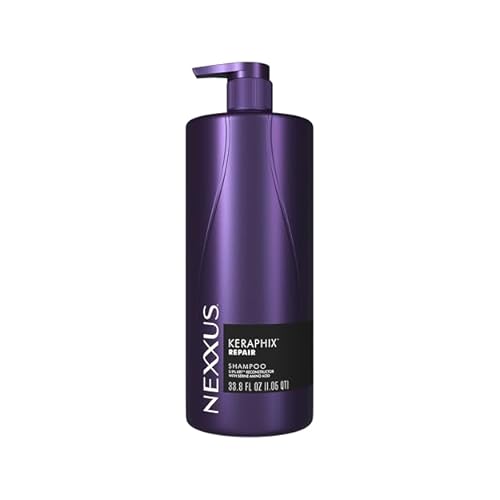 Nexxus KERAPHIX Shampoo for Damage Repair for Damaged Hair Powered by KRT Keratin Resistance Therapy with Liquid Crystal Amino Acids 33.8 Fl oz