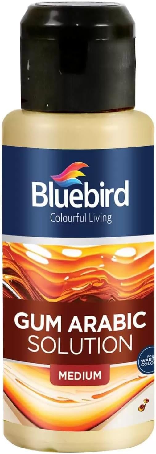 BLUEBIRD Gum Arabic 3.4 Fl Oz / 100ML - Watercolor Medium for Art