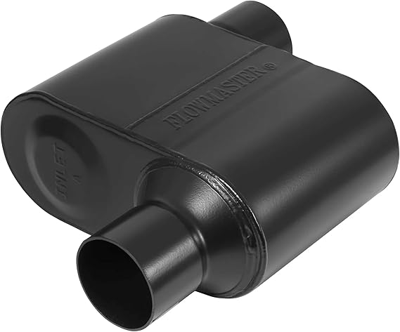 Flowmaster Super 10 Series Muffler 2.50" Offset In / 2.50" Offset Out | Super 10 Series, Race-Inspired Sound, 409 Stainless Steel - Muscle Cars, LS Swaps, Drag Cars & Off-Road Builds (842518)