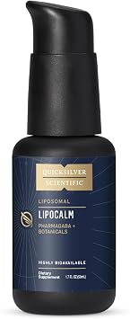 Quicksilver Scientific LipoCalm - Liposomal GABA with Herbs for Relaxation Support - Chamomile, Passionflower Herb & Skullcap Supplement for Peace of Mind & Sleep Calm Support 1.7oz / 50ml
